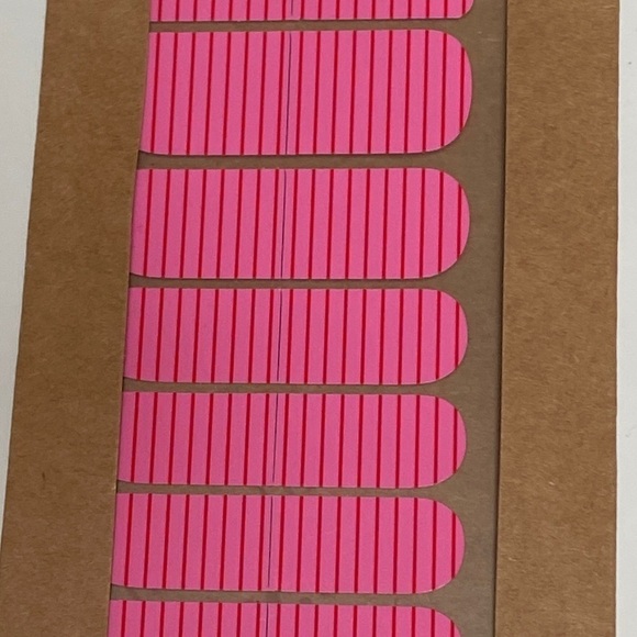 SO GLOSS Pink Stipe Nail Wraps Heat Activated Made in Buffalo NY 5 Star Reviews - Picture 3 of 9